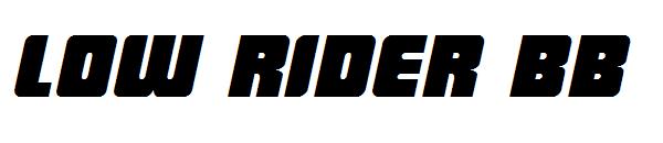 Low Rider BB字体
