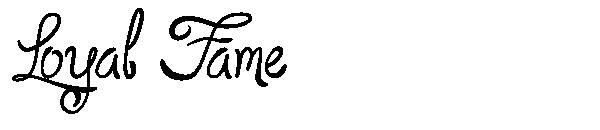 Loyal Fame字体