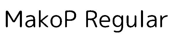 MakoP Regular字体
