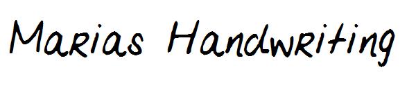 Marias Handwriting字体