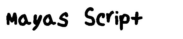 Mayas Script字体