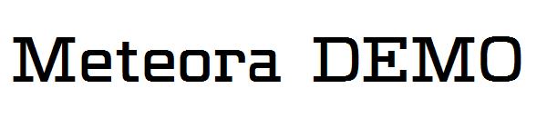 Meteora DEMO字体
