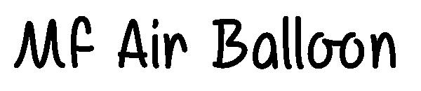 Mf Air Balloon字体