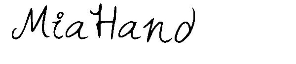 MiaHand字体