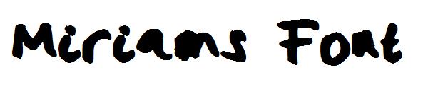 Miriams Font字体