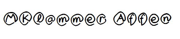 MKlammer Affen字体