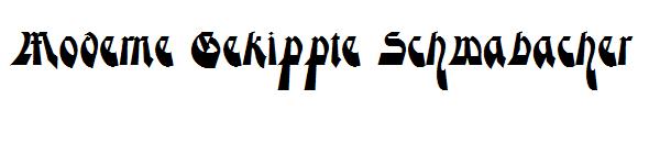 Moderne Gekippte Schwabacher字体