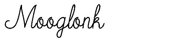 Mooglonk字体