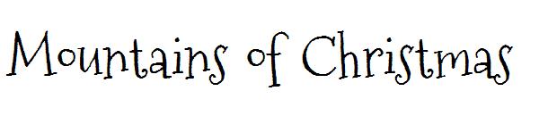 Mountains of Christmas字体