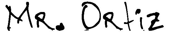 Mr. Ortiz字体