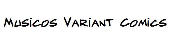 Musicos Variant Comics字体