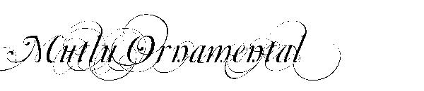Mutlu Ornamental字体