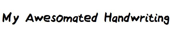 My Awesomated Handwriting字体