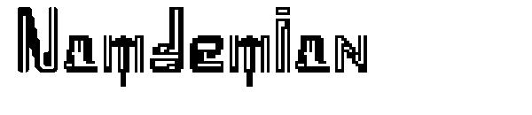 Namdemian字体