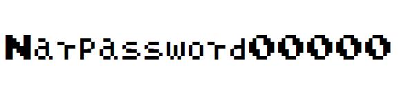 Narpassword00000字体