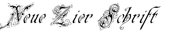 Neue Zier Schrift字体
