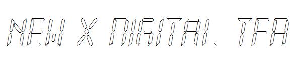 New X Digital TFB字体