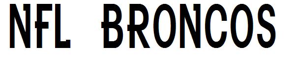 NFL Broncos字体