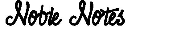 Noble Notes字体