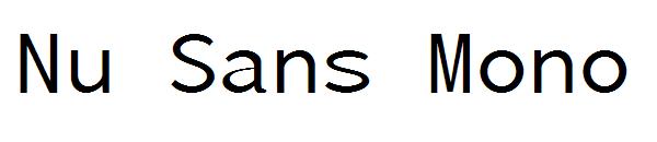 Nu Sans Mono字体