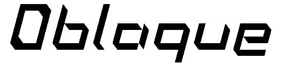 Oblaque字体