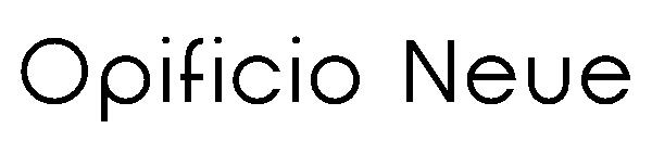 Opificio Neue字体