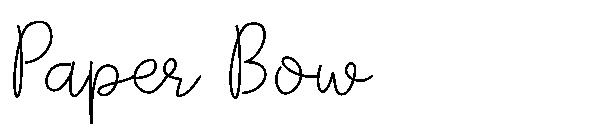 Paper Bow字体