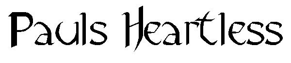 Pauls Heartless字体