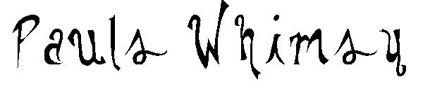 Pauls Whimsy字体