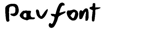Pavfont字体