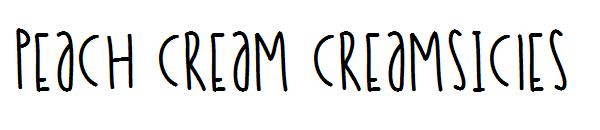 Peach Cream Creamsicles字体
