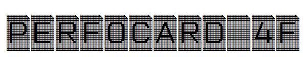 Perfocard 4F字体