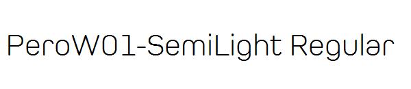 PeroW01-SemiLight Regular字体