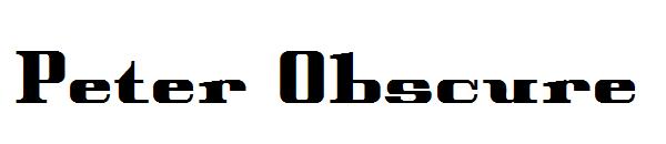 Peter Obscure字体