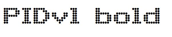 PIDvl bold字体