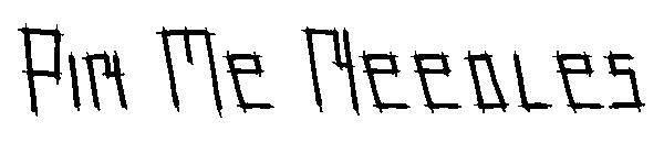 Pin Me Needles字体
