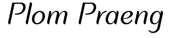 Plom Praeng字体