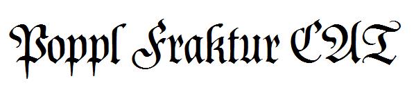 Poppl Fraktur CAT字体