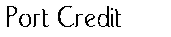 Port Credit字体