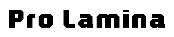 Pro Lamina字体