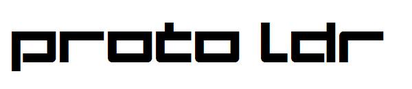 Proto LDR字体