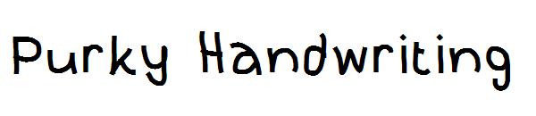 Purky Handwriting字体