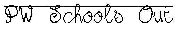 PW Schools Out字体