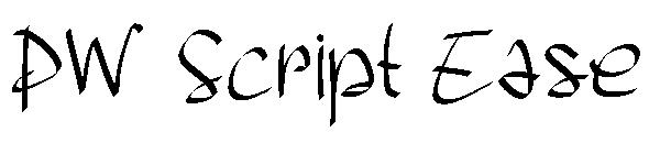 PW Script Ease字体