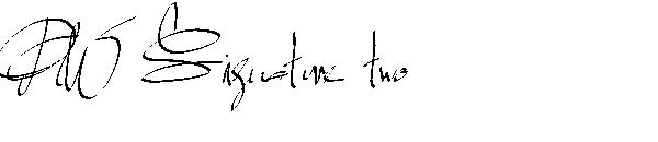 PW Signature two字体