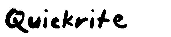 Quickrite字体