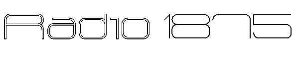 Radio 1875字体