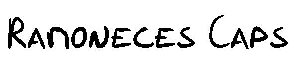 Ramoneces Caps字体