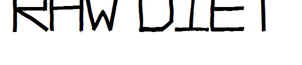 Raw Diet字体