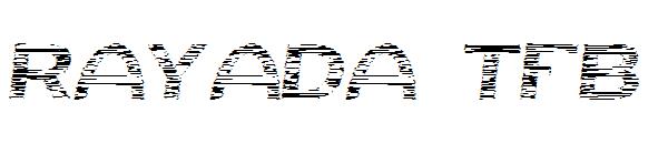 Rayada TFB字体